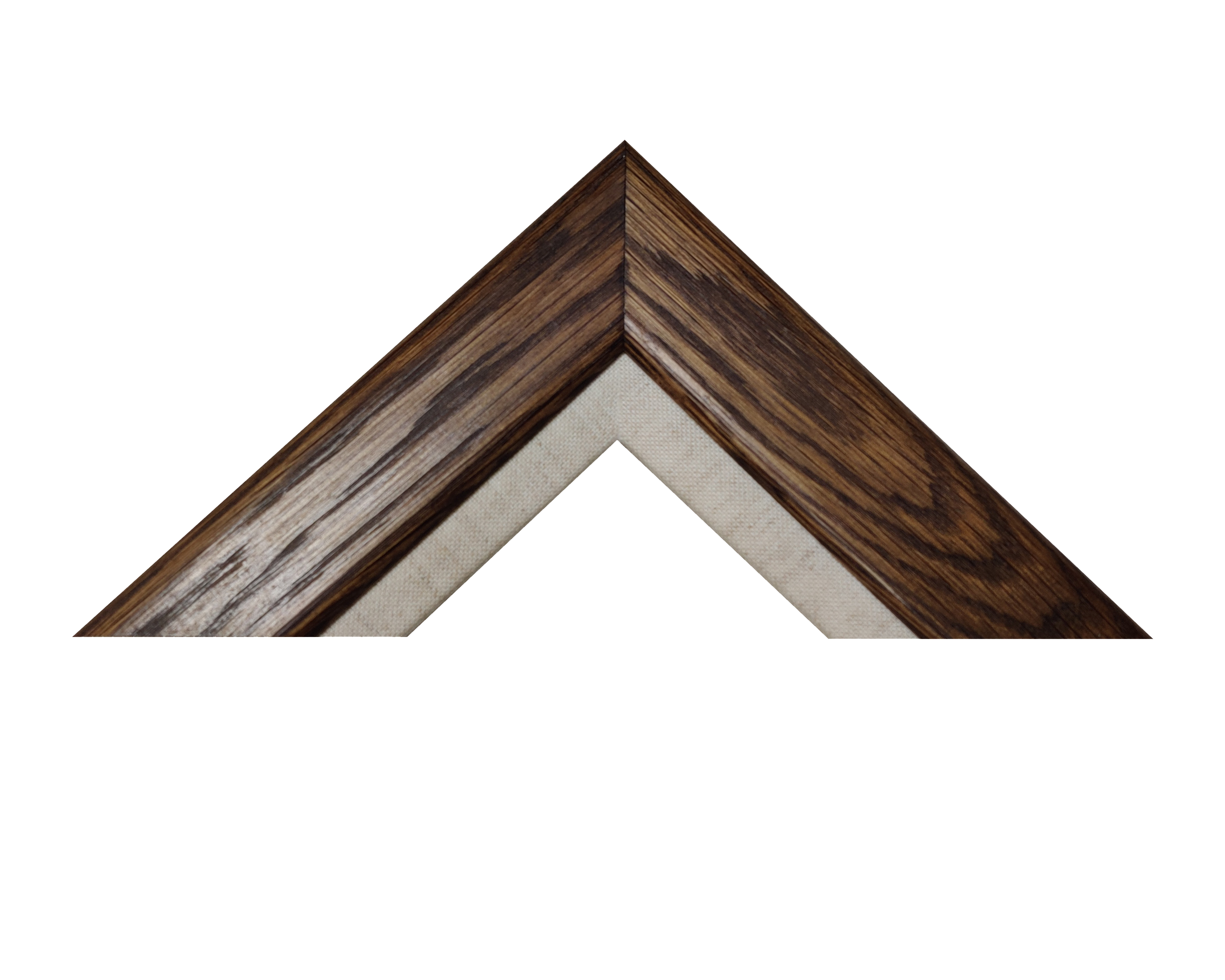 Stained Oak Frame with Linen Slip